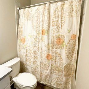 Anthropologie Organic Cotton Shower Curtain